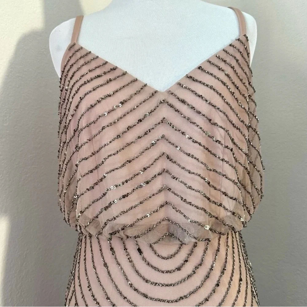 Adrianna Papell Beaded cocktail dress in size 4 - Picture 5 of 16